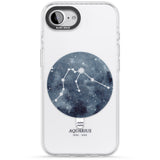 Aquarius Zodiac Transparent Design - Blue