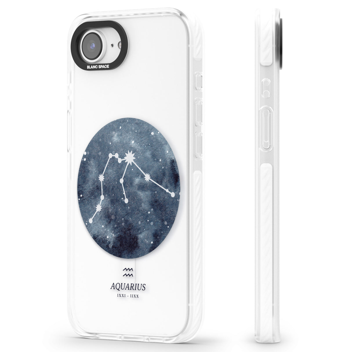 Aquarius Zodiac Transparent Design - Blue