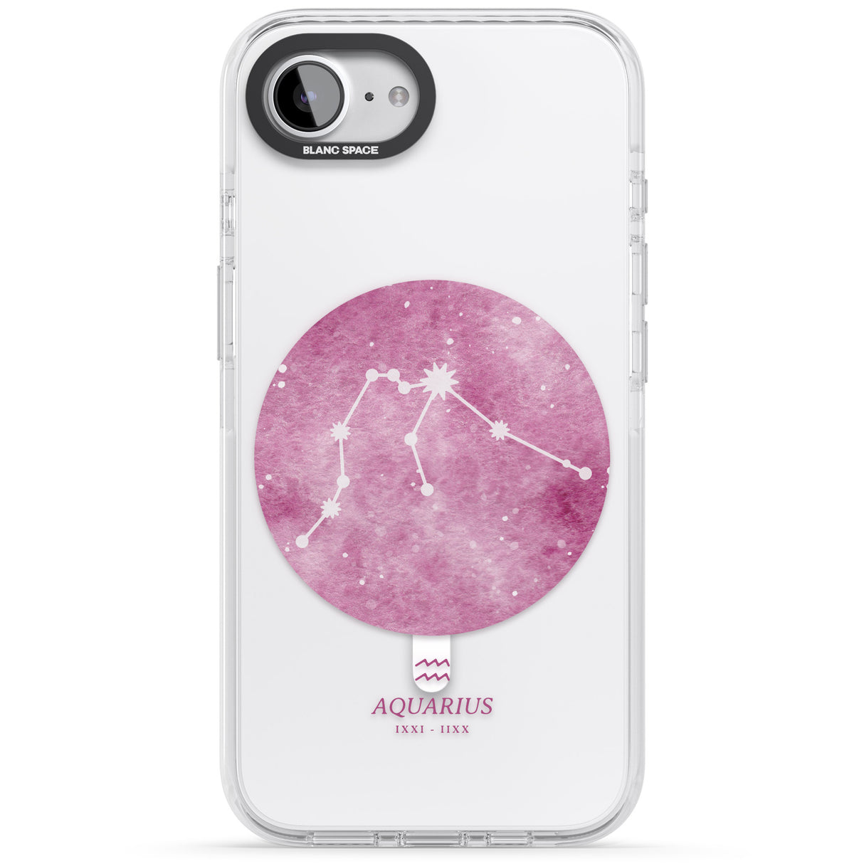 Aquarius Zodiac Transparent Design - Pink
