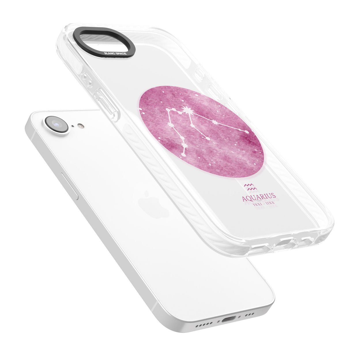 Aquarius Zodiac Transparent Design - Pink