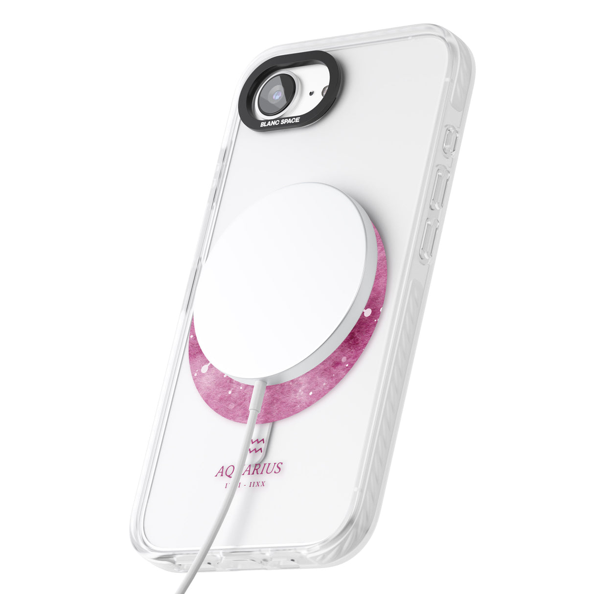 Aquarius Zodiac Transparent Design - Pink