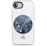 Pisces Zodiac Transparent Design - Blue