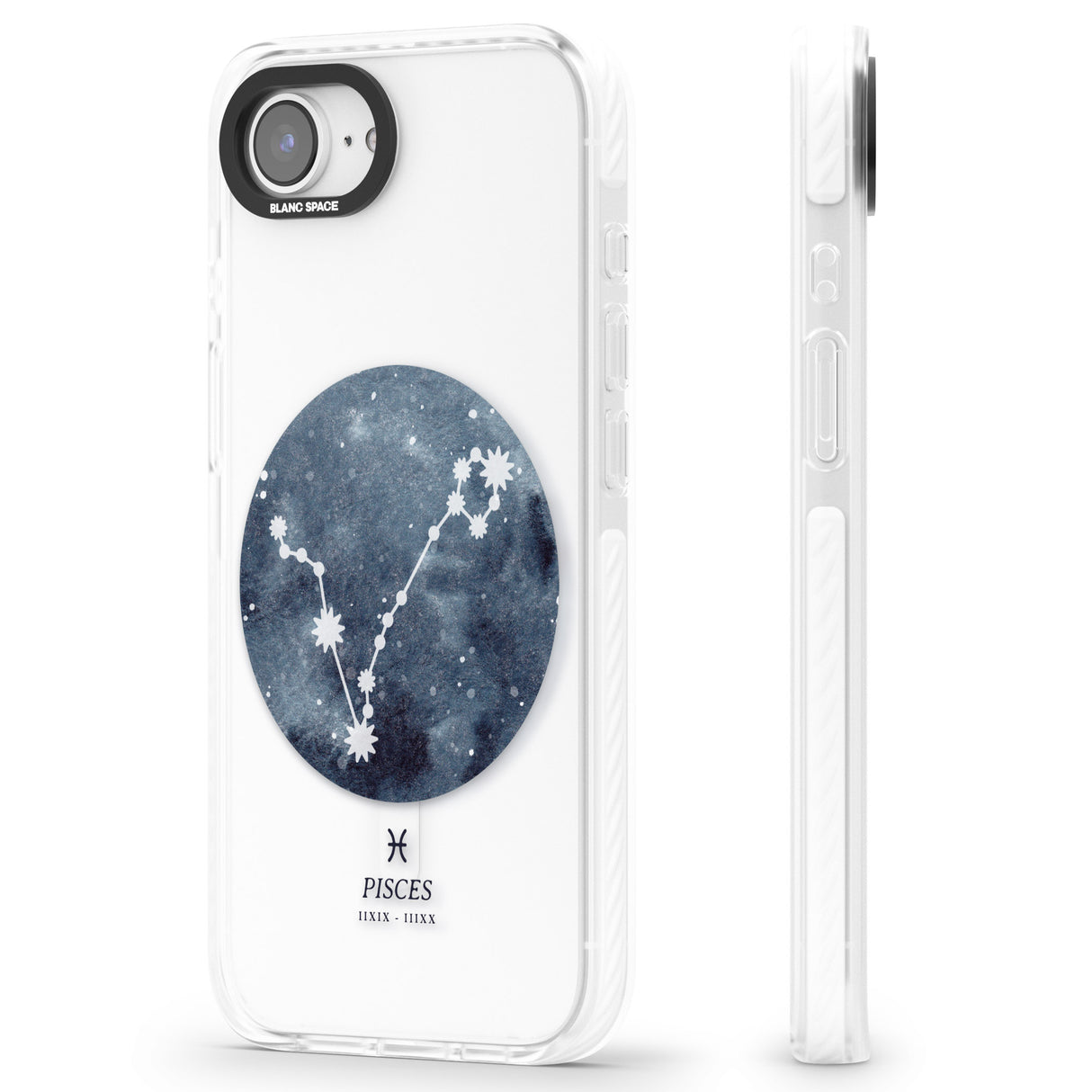 Pisces Zodiac Transparent Design - Blue