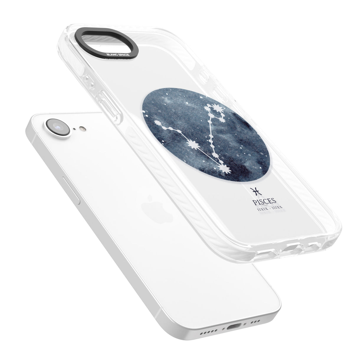 Pisces Zodiac Transparent Design - Blue