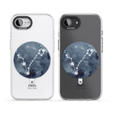 Pisces Zodiac Transparent Design - Blue