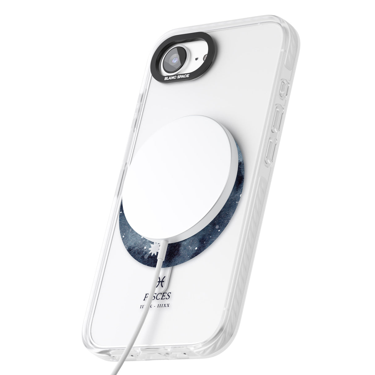 Pisces Zodiac Transparent Design - Blue