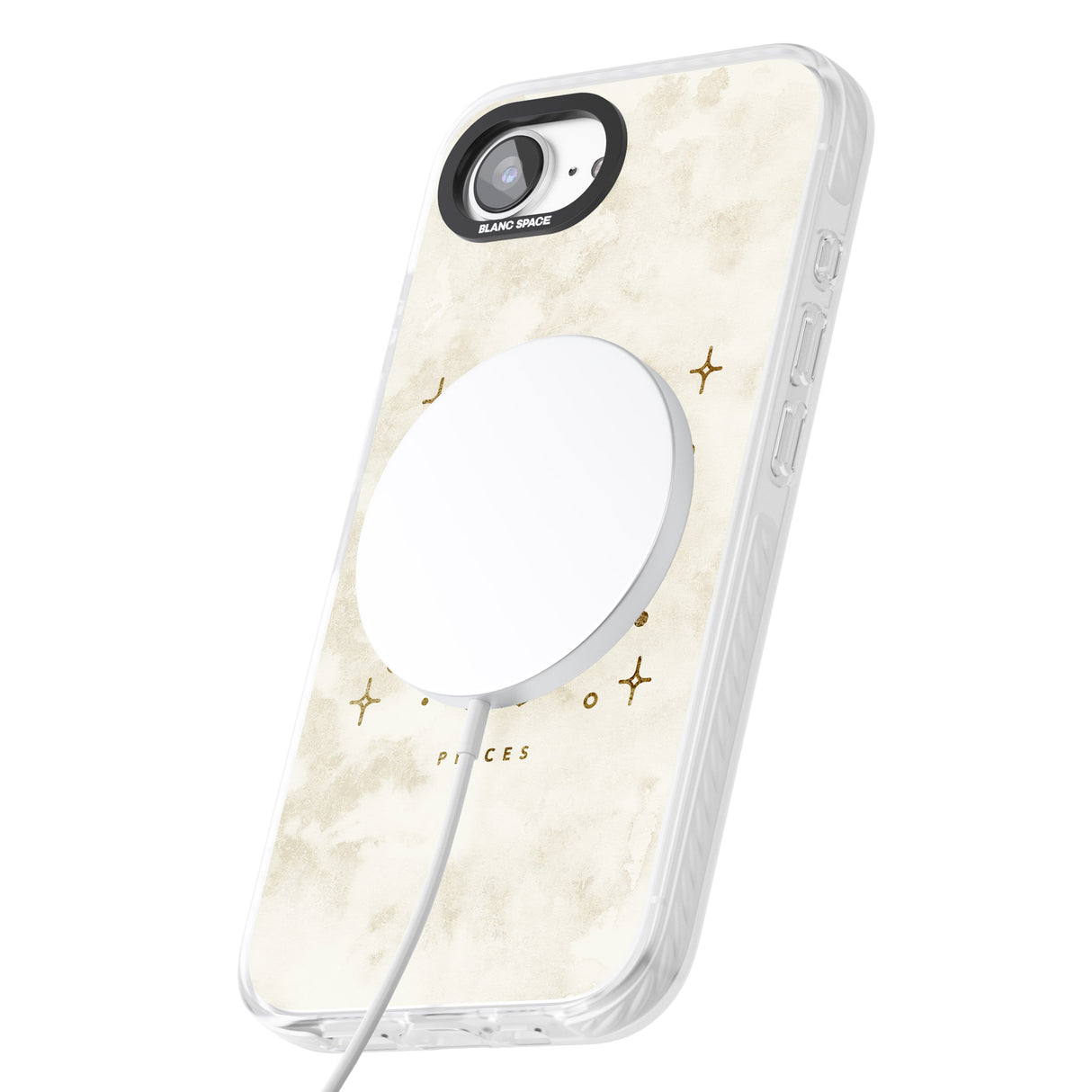 Pisces Emblem - Solid Gold Marbled Design