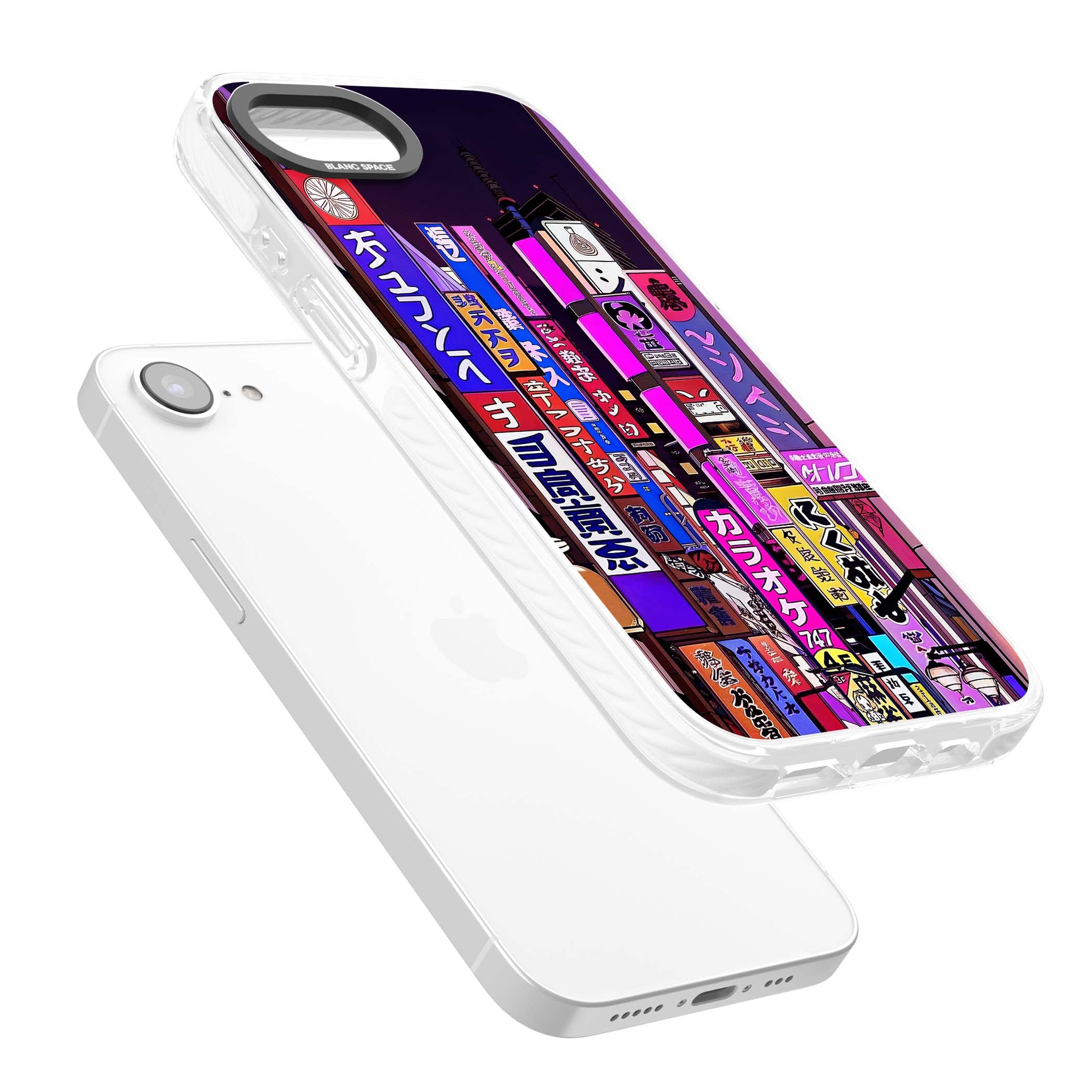 NEON NIGHT anime iPhone case | Clear Impact case for iPhone 16e, iPhone 17e