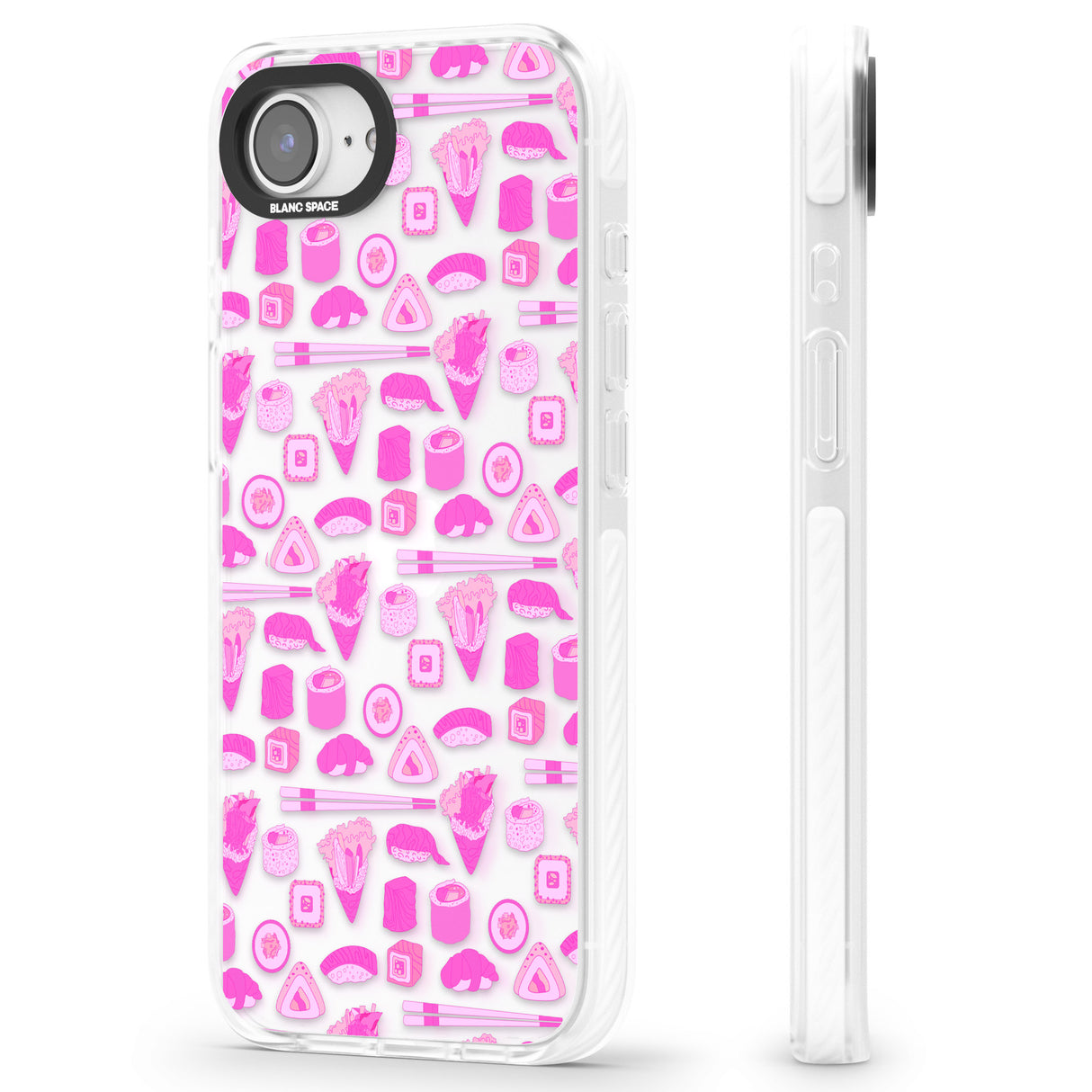 Bright Pink Sushi Pattern