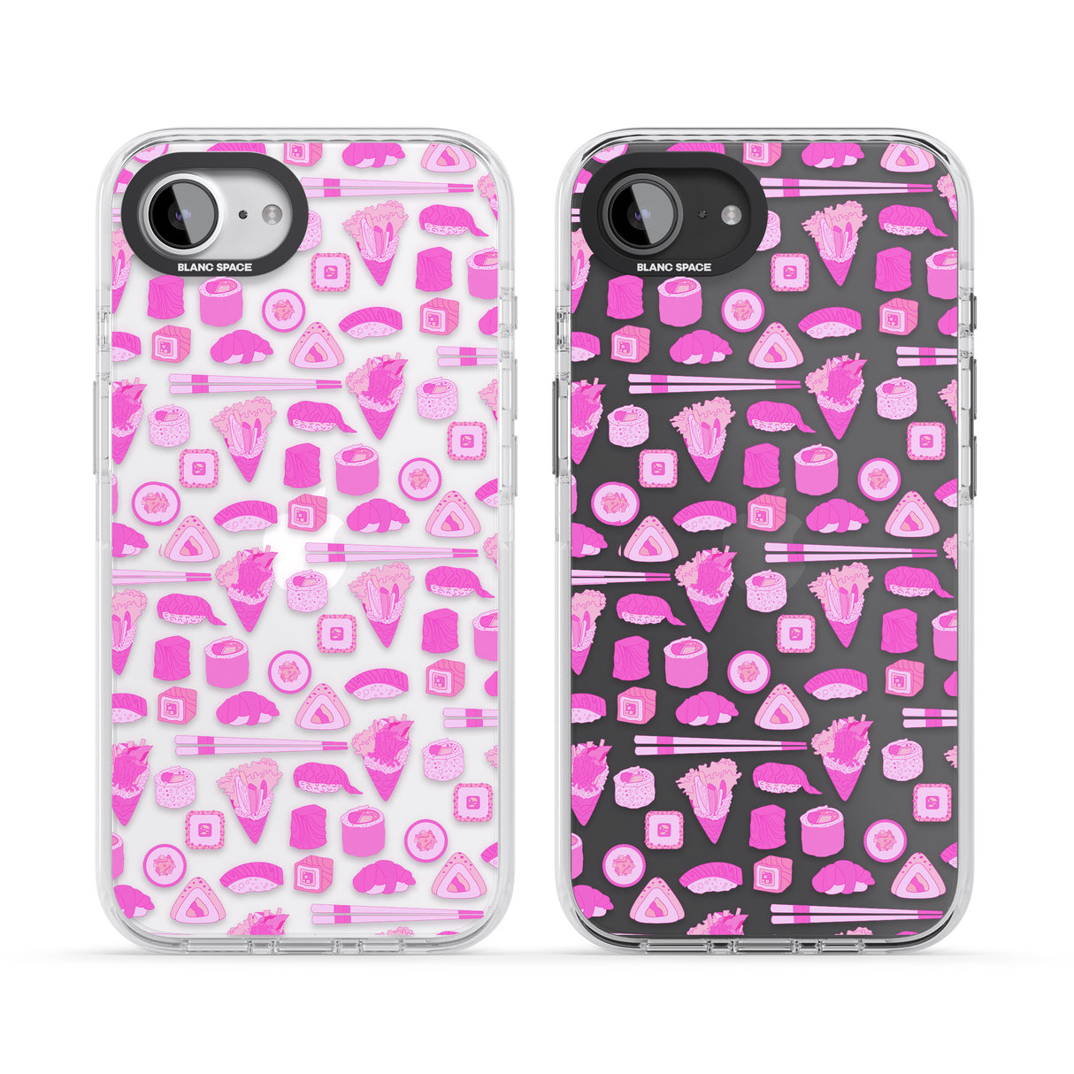 Bright Pink Sushi Pattern