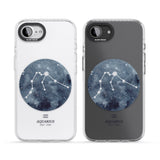 Aquarius Zodiac Transparent Design - Blue