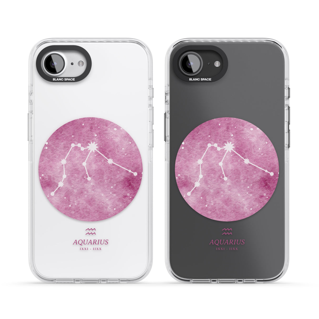 Aquarius Zodiac Transparent Design - Pink