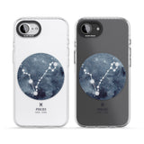 Pisces Zodiac Transparent Design - Blue
