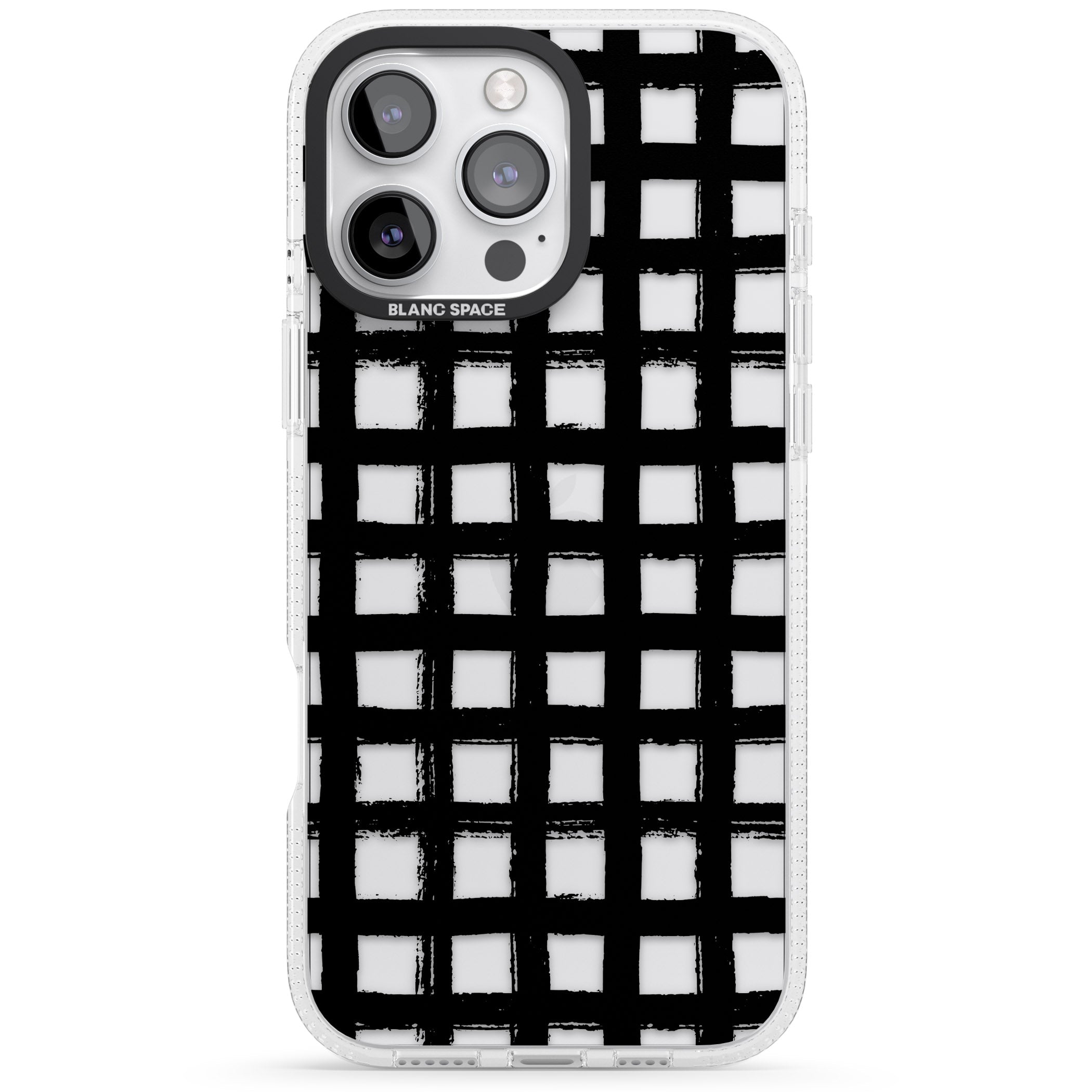 Messy Black Grid Clear
