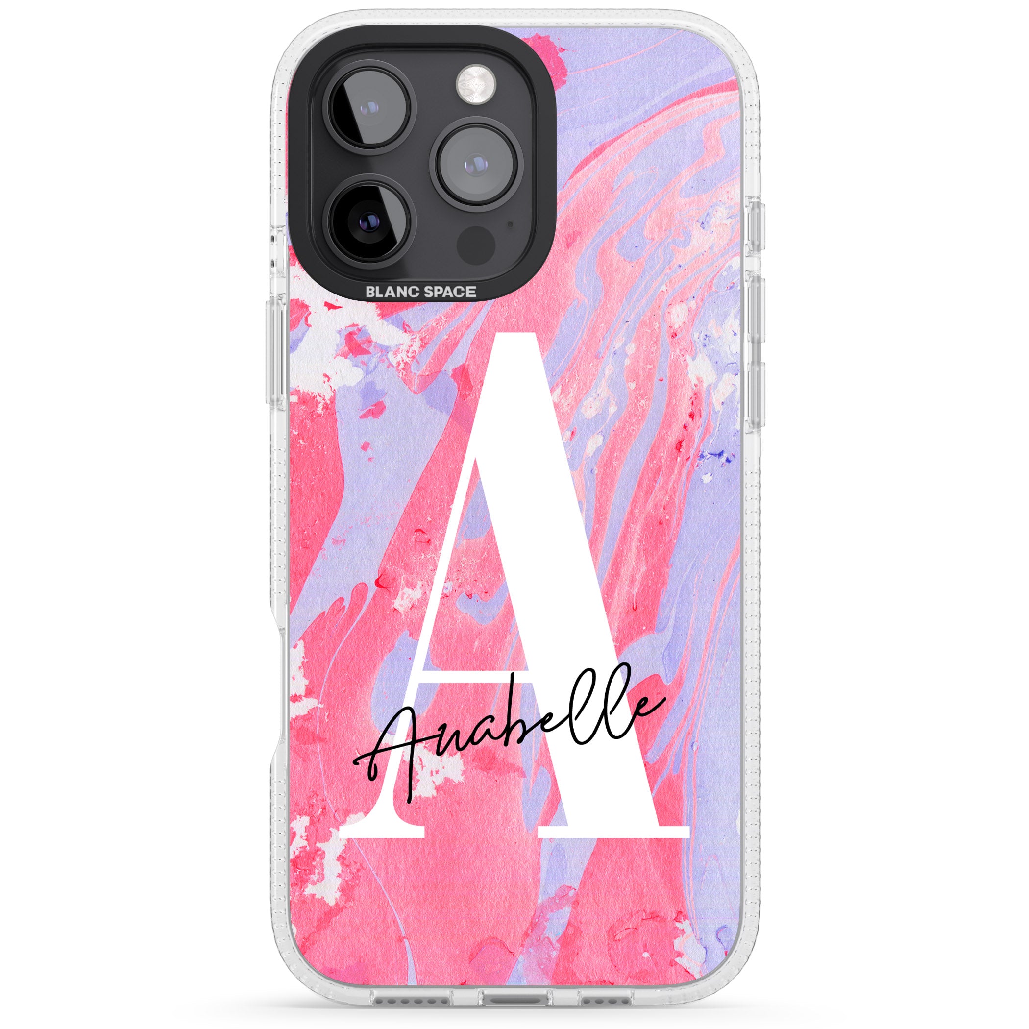 Personalised Pink & Purple Marble