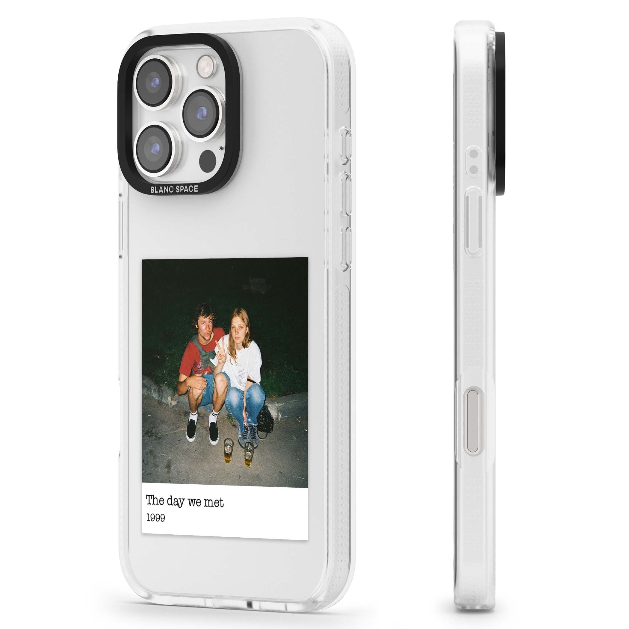 Photo Memory minimal iPhone case | Clear Case Impact Air case for iPhone 16 Pro, iPhone 16 Pro Max