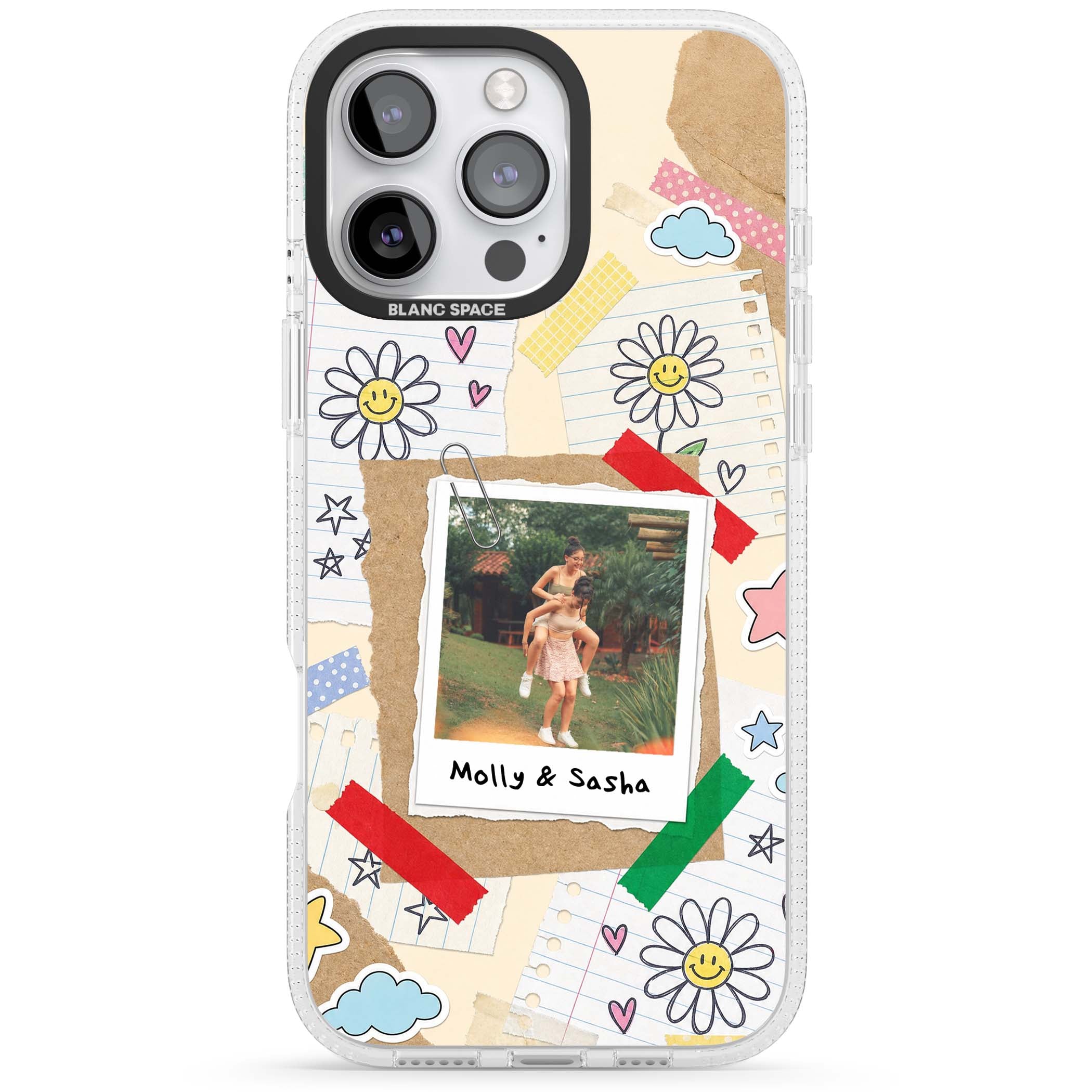 Scrapbook Photo coquette iPhone case | Clear Case Impact Air case for iPhone 16 Pro, iPhone 16 Pro Max