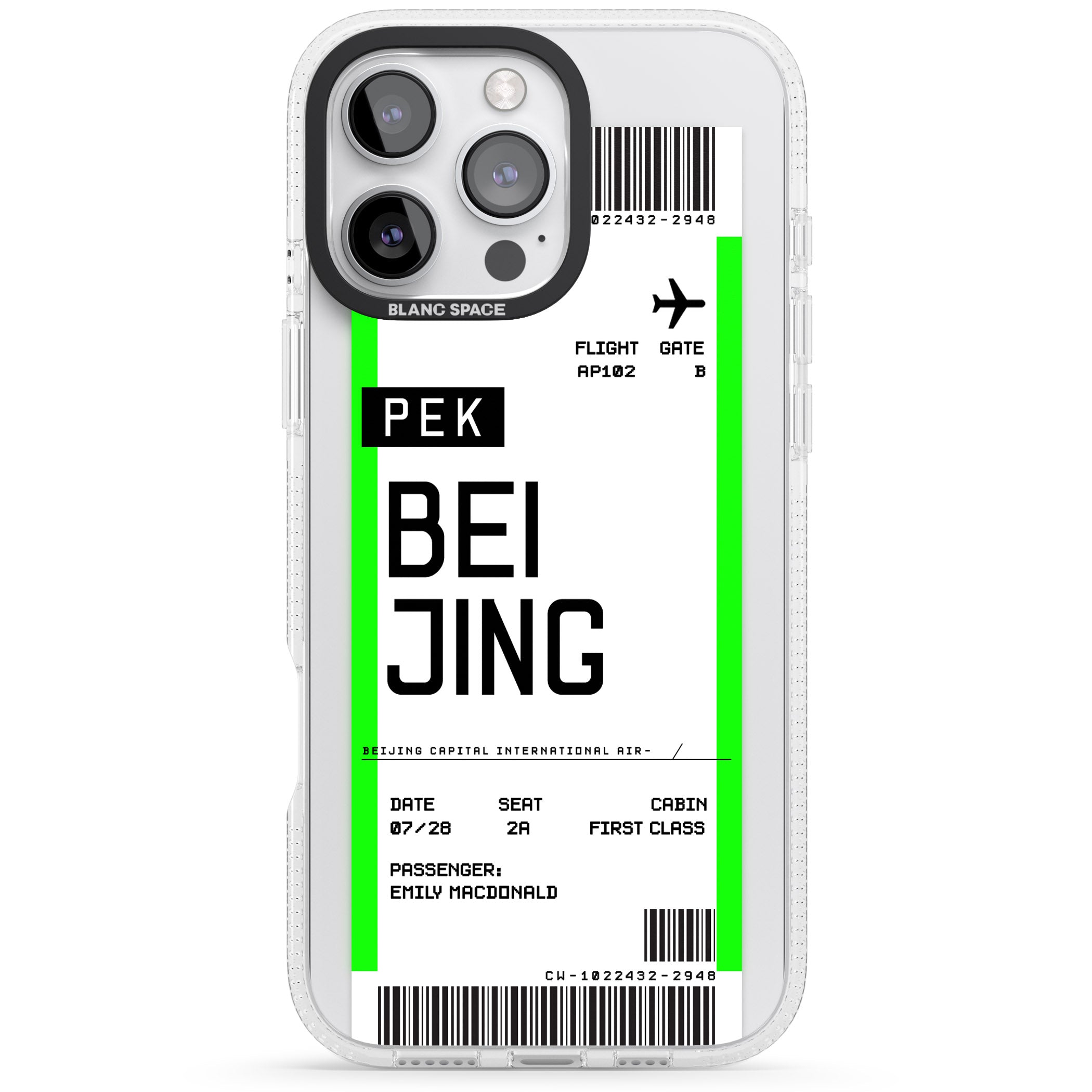 Personalised Beijing Boarding Pass