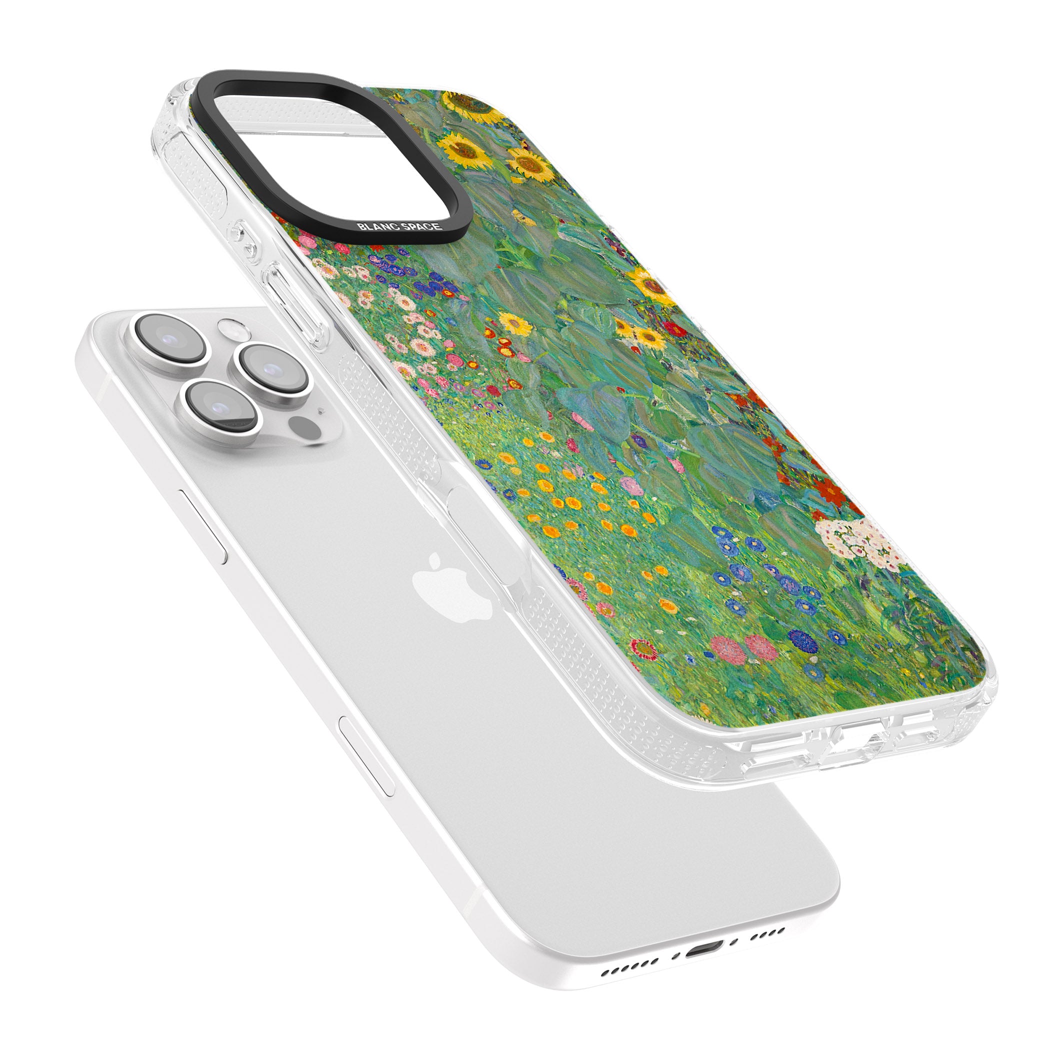 Farm Garden with Sunflowers iPhone 16 Pro Max / 16 Pro Clear Case Impact Air - Blanc Space
