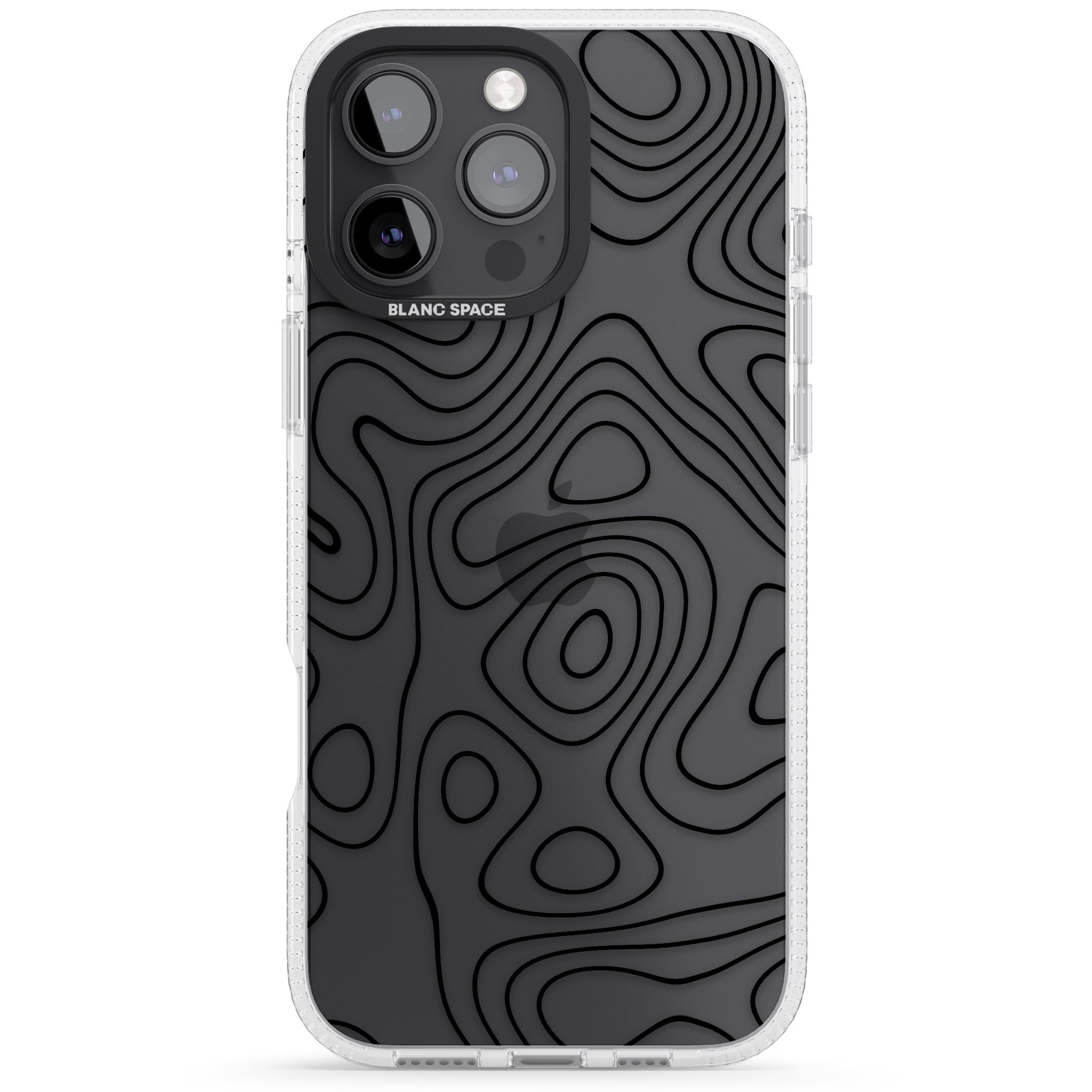 Damascus Steel iPhone 16 Pro Max / 16 Pro Clear Case Impact Air - Blanc Space