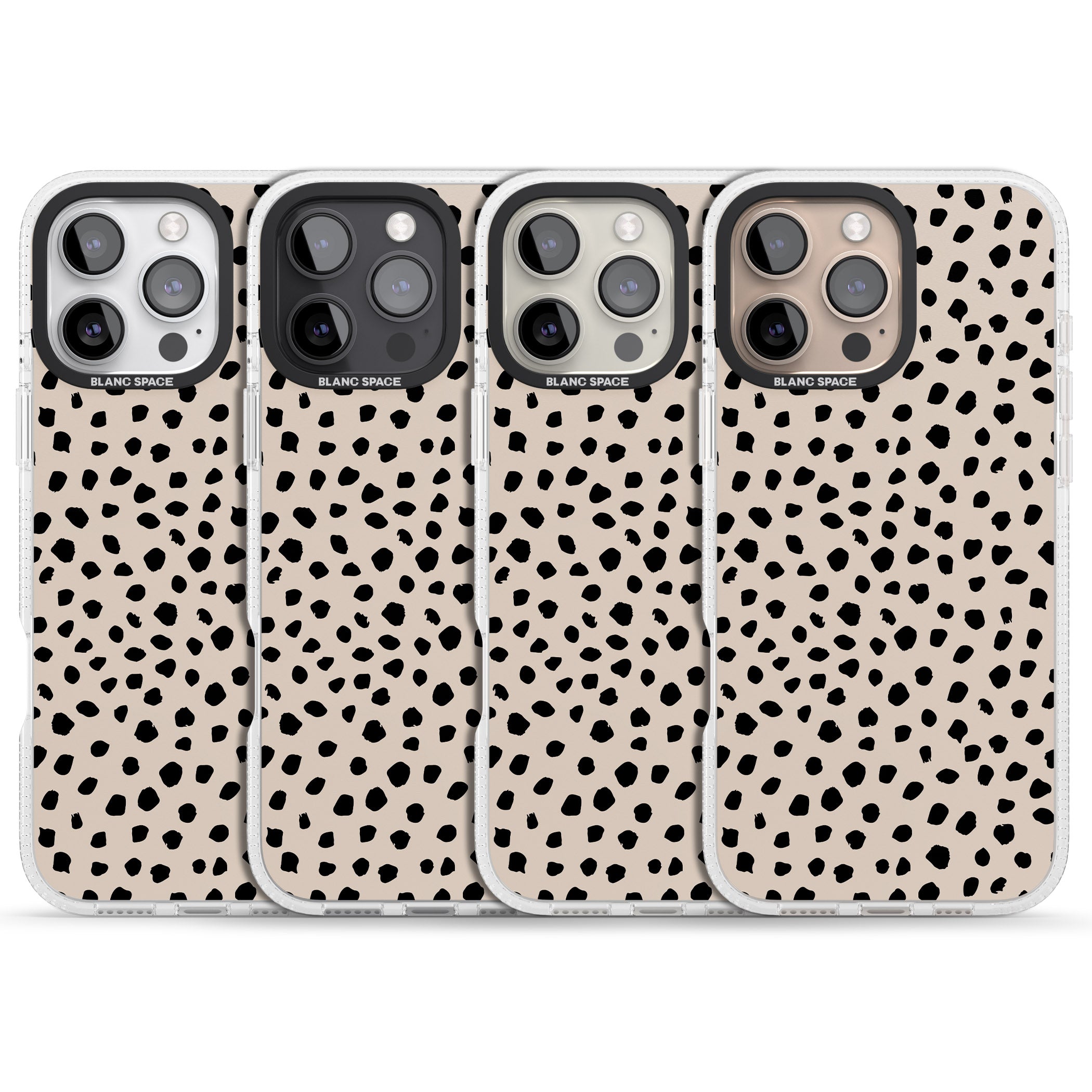Almond Latte iPhone 16 Pro Max / 16 Pro Clear Case Impact Air - Blanc Space