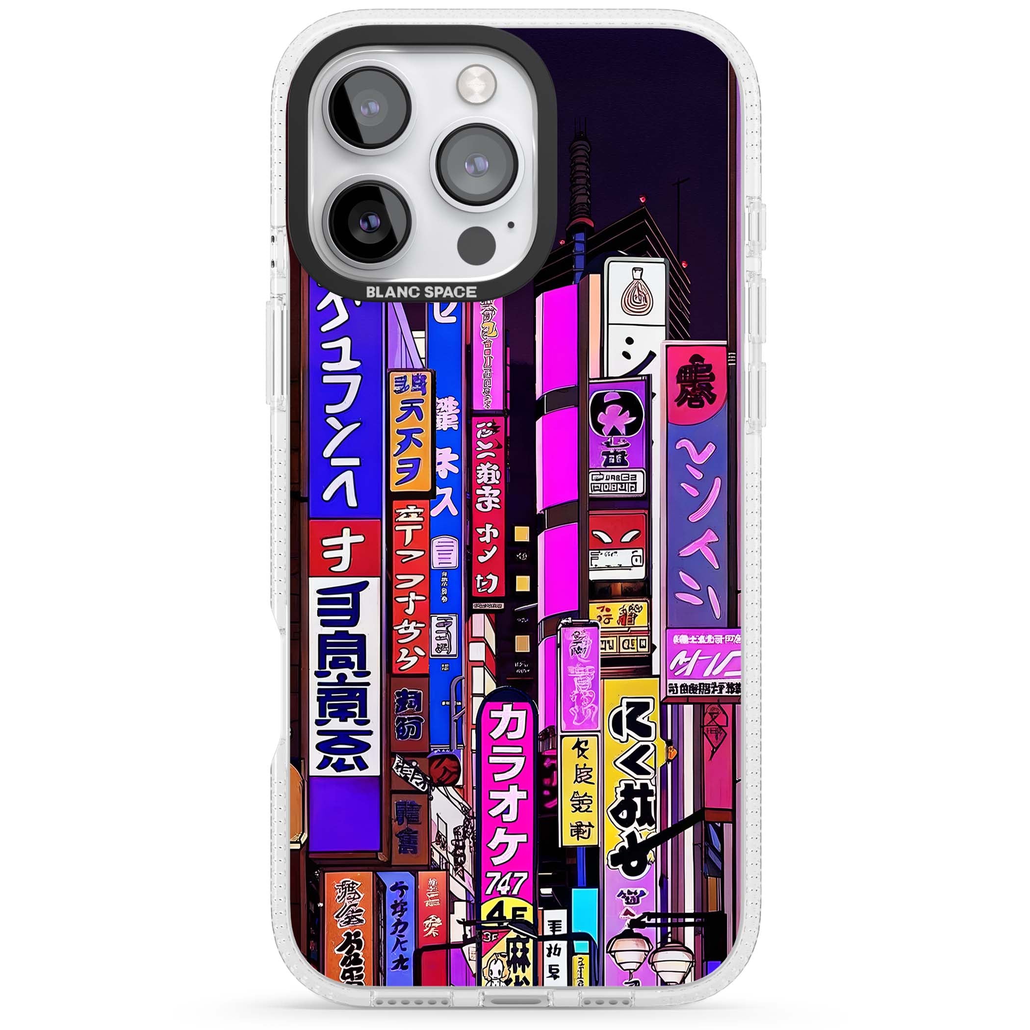 NEON NIGHT anime iPhone case | Clear Case Impact Air case for iPhone 16 Pro, iPhone 16 Pro Max