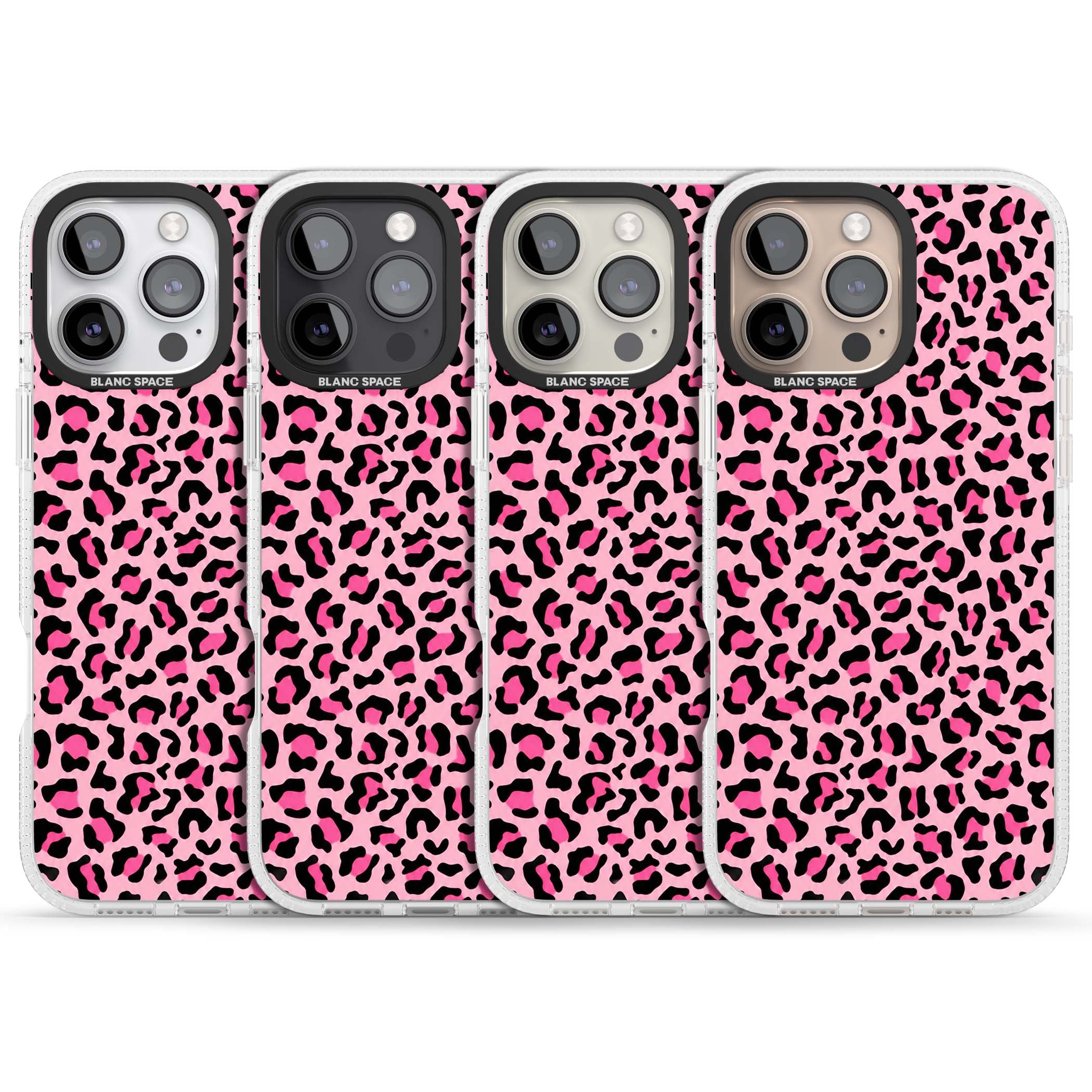 Pink Leopard baddie iPhone case | Clear Case Impact Air case for iPhone 16 Pro, iPhone 16 Pro Max