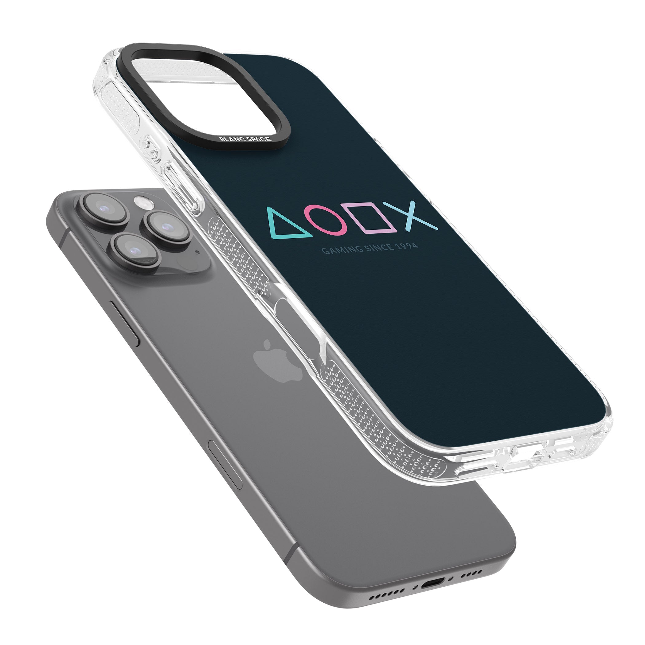 Gaming Since 1994 Station iPhone 16 Pro Max / 16 Pro Clear Case Impact Air - Blanc Space