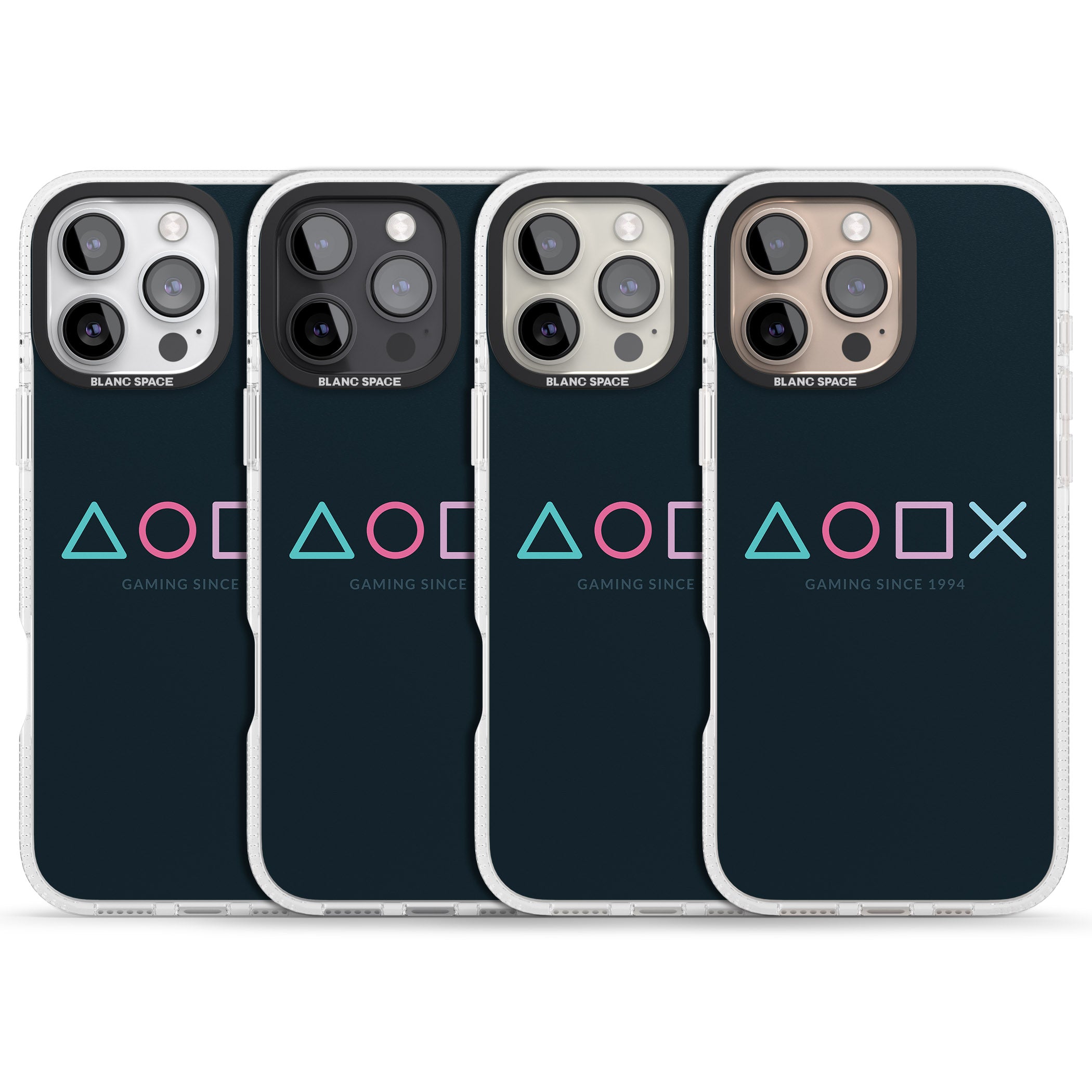 Gaming Since 1994 Station iPhone 16 Pro Max / 16 Pro Clear Case Impact Air - Blanc Space