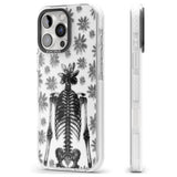 Skeleton Flower Impact Phone Case for iPhone 16 Pro, iPhone 16 Pro Max