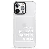 iPhone 16 Pro Max Another Point of View (White) Black Impact Phone Case