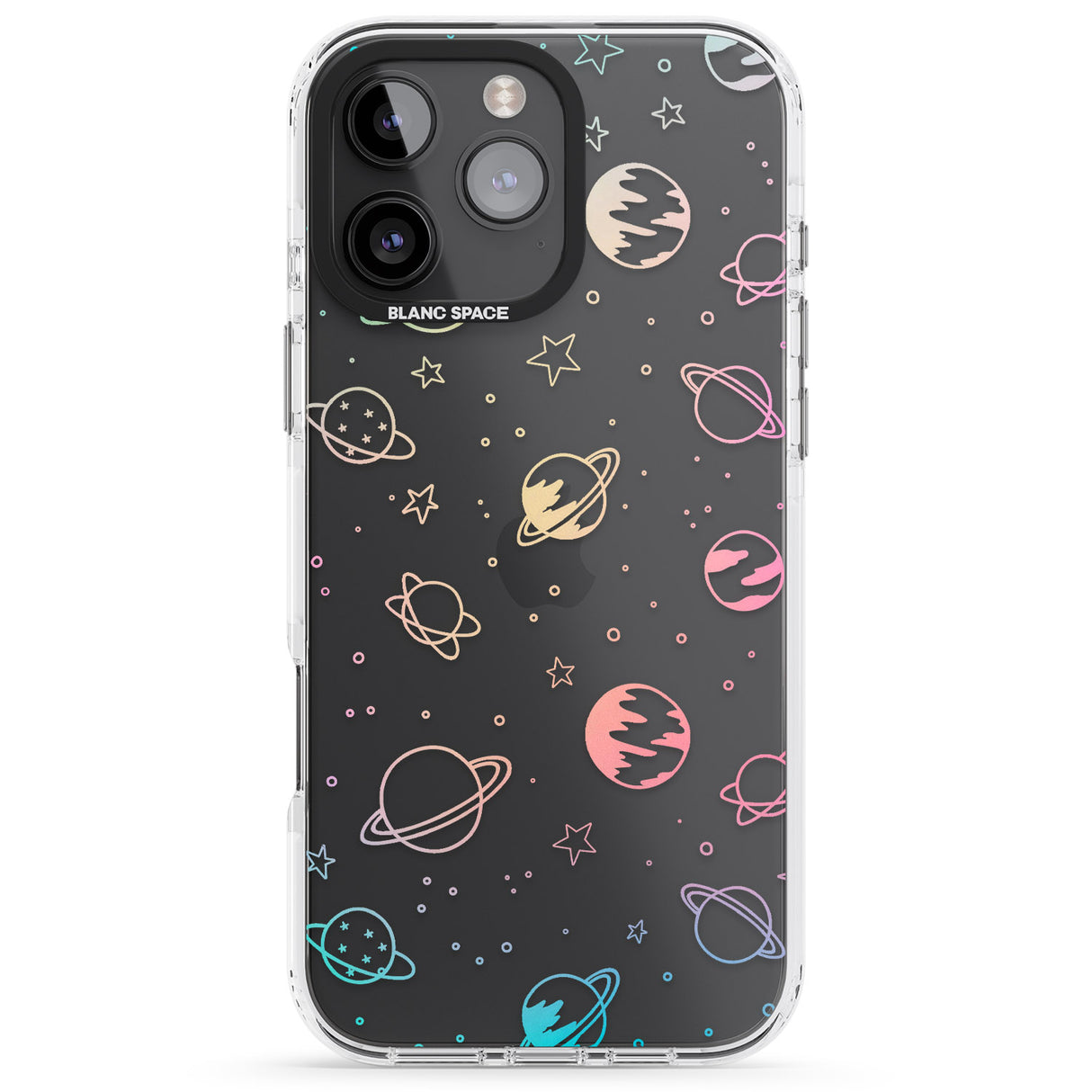 Cosmic Outer Space Design Pastels on Clear