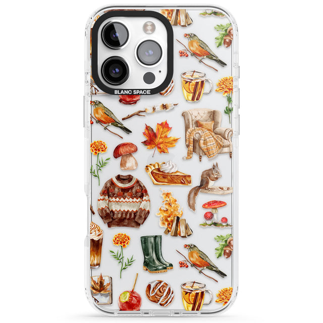 Cozy Autumn Aesthetic Impact Phone Case for iPhone 16 Pro, iPhone 16 Pro Max