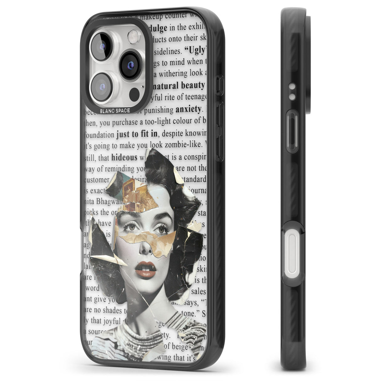 Beauty is Within Black Impact Phone Case for iPhone 16 Pro, iPhone 16 Pro Max