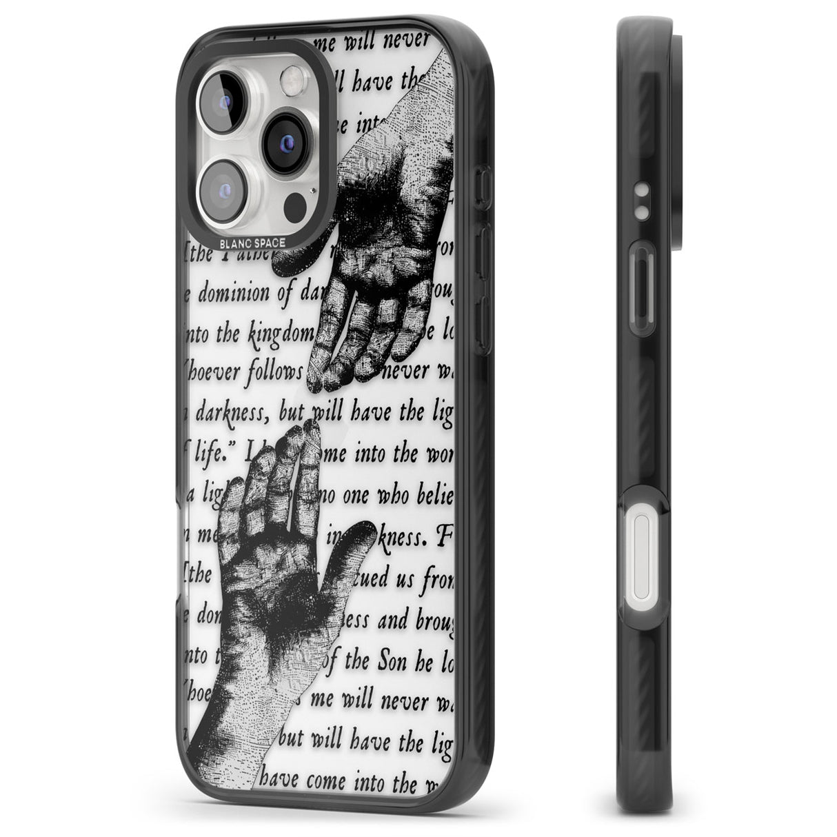 In Touch Black Impact Phone Case for iPhone 16 Pro, iPhone 16 Pro Max