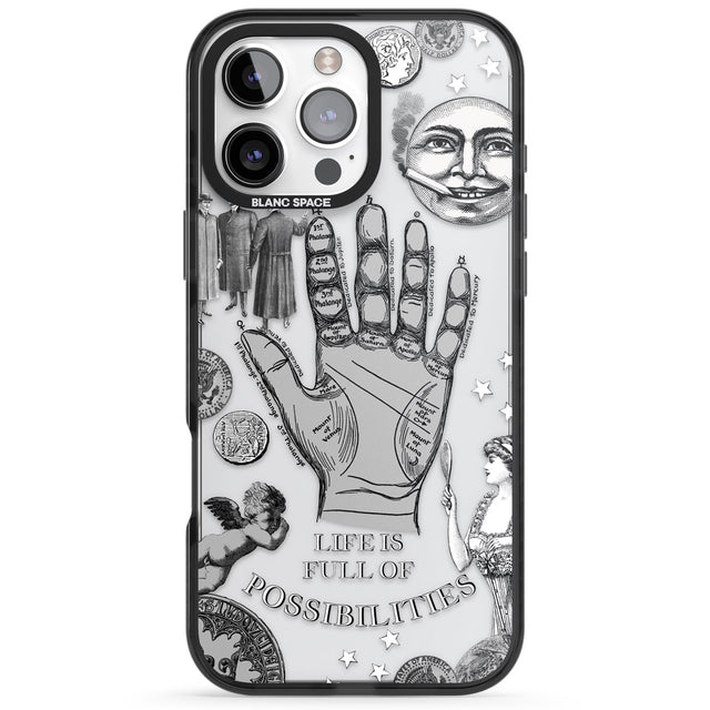 Life is Full of Possibilities Black Impact Phone Case for iPhone 16 Pro, iPhone 16 Pro Max