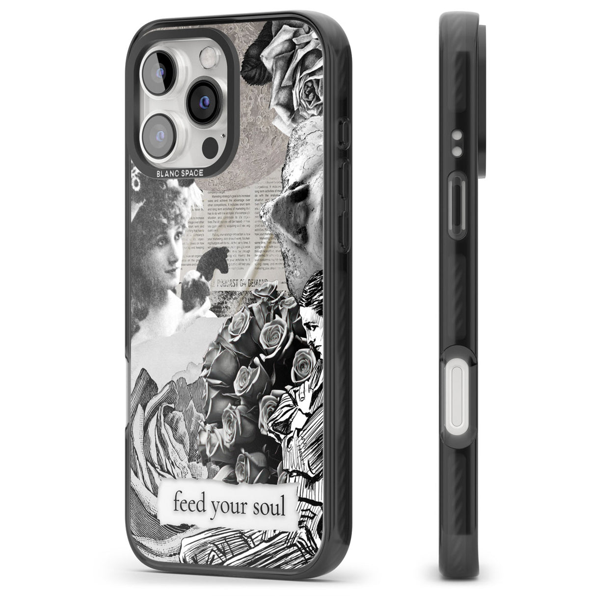 Feed Your Soul Black Impact Phone Case for iPhone 16 Pro, iPhone 16 Pro Max