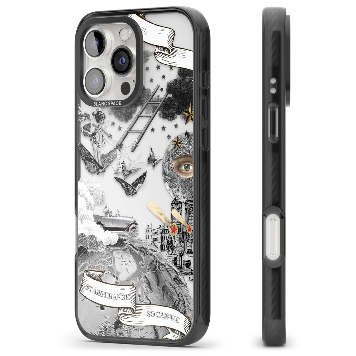 Stars Change, So Can We Black Impact Phone Case for iPhone 16 Pro, iPhone 16 Pro Max