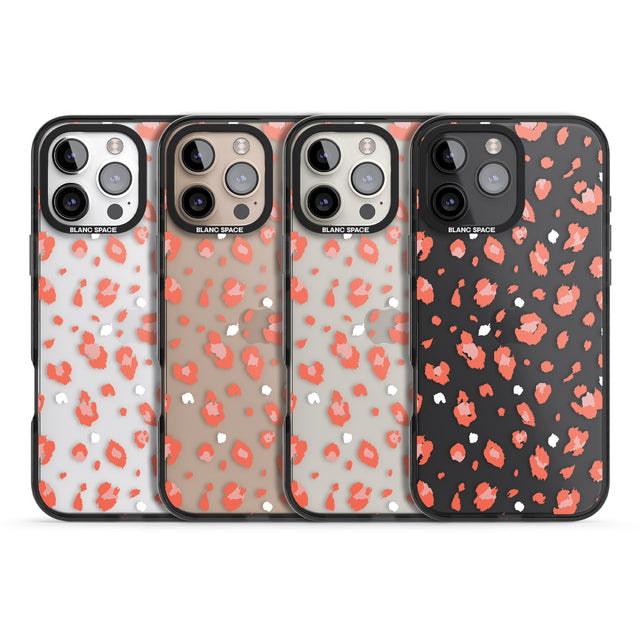 iPhone 16 Pro Max Two Colour Jaguar Transparent Animal Print Black Impact Phone Case