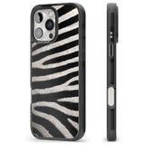 iPhone 16 Pro Max Zebra Print Black Impact Phone Case