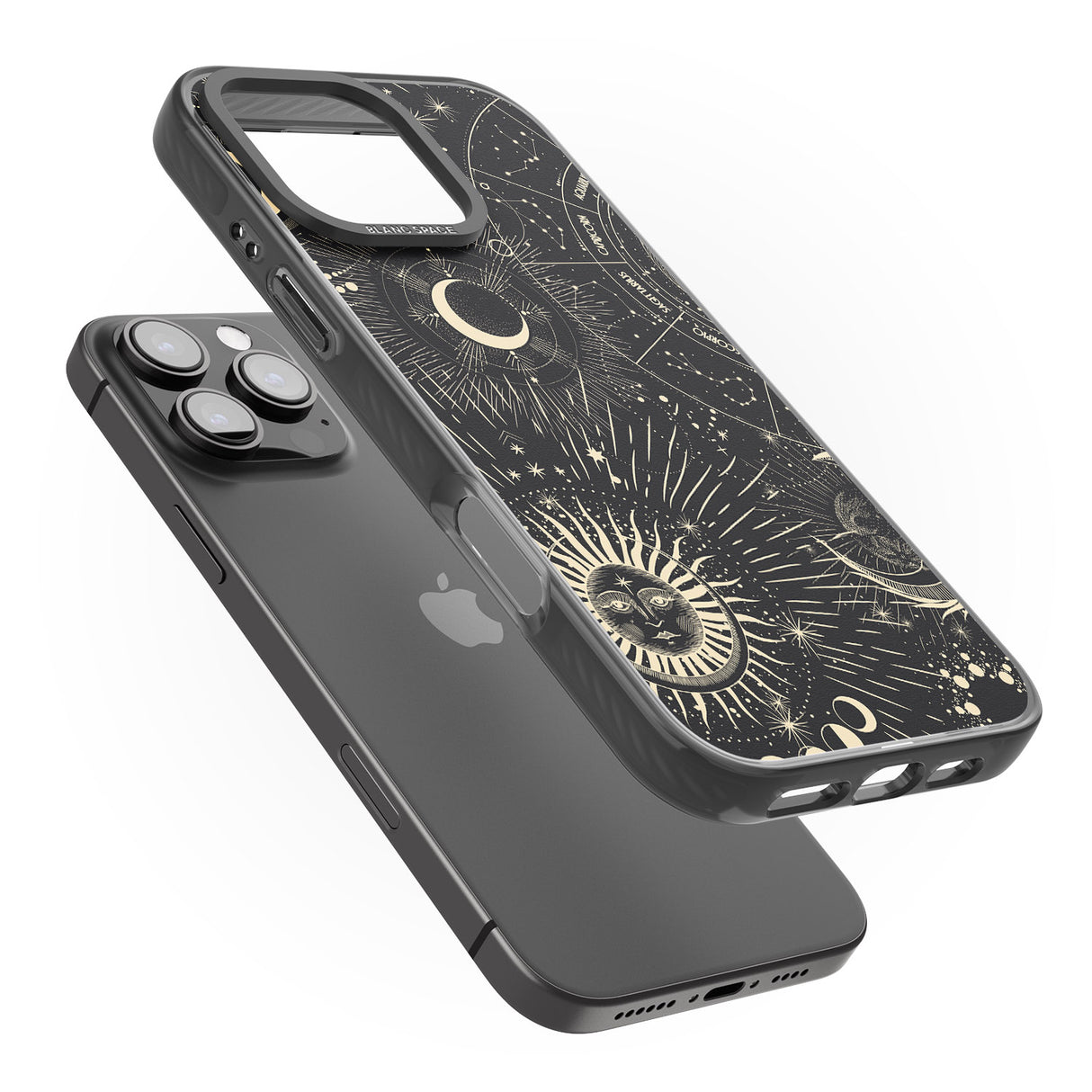 iPhone 16 Pro Max Sun & Symbols Astrological Black Impact Phone Case