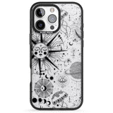 iPhone 16 Pro Max Large Sun Vintage Astrological Black Impact Phone Case