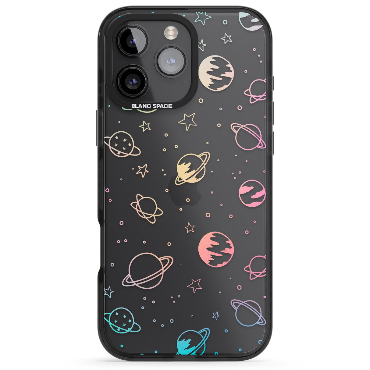 Cosmic Outer Space Design Pastels on Clear