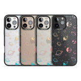 iPhone 16 Pro Max Cosmic Outer Space Design Pastels on Clear Black Impact Phone Case