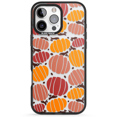 Autumn Pumpkin Patch Black Impact Phone Case for iPhone 16 Pro, iPhone 16 Pro Max