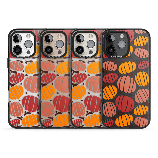 Autumn Pumpkin Patch Black Impact Phone Case for iPhone 16 Pro, iPhone 16 Pro Max