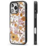 Butterfly & Bloom Autumn Floral Black Impact Phone Case for iPhone 16 Pro, iPhone 16 Pro Max