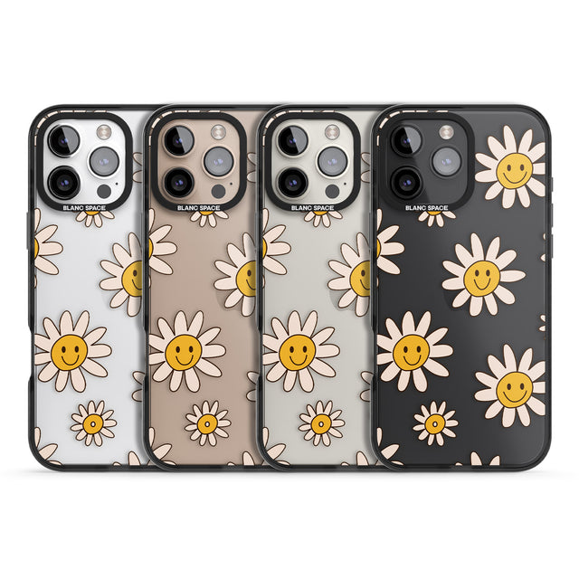 iPhone 16 Daisy Faces Clear Impact Phone Case