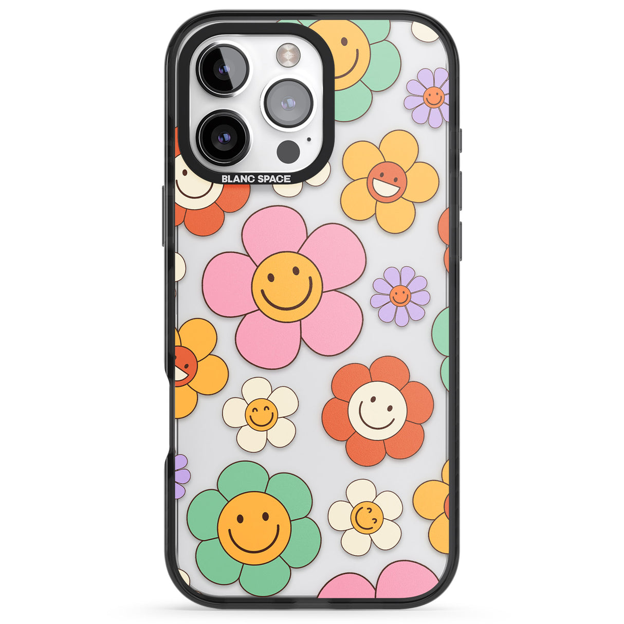 iPhone 16 Happy Blossoms Clear Impact Phone Case