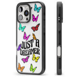 iPhone 16 Pro Max Just a Dreamer Butterfly Black Impact Phone Case